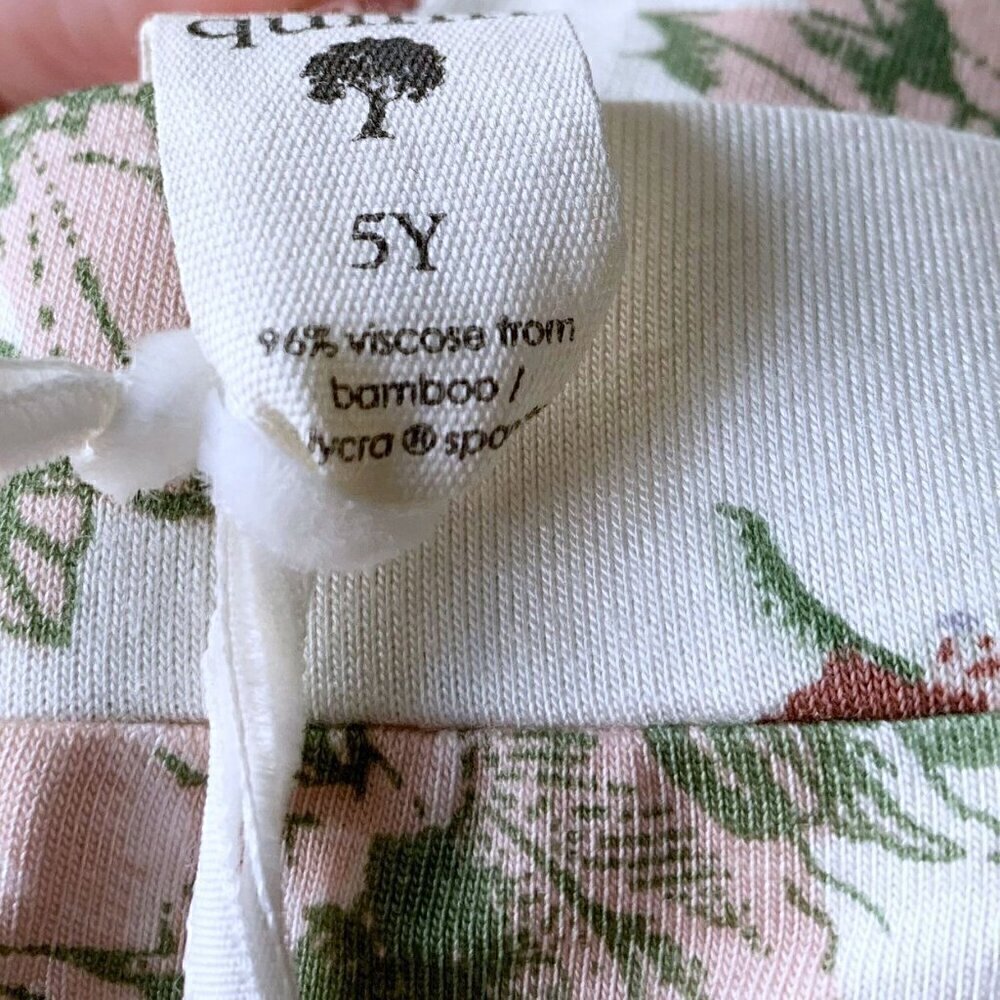 Kate Quinn Cactus Floral Bamboo Girl Skinny Leggings 5T - Picture 4 of 6